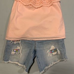 Girls Abercrombie jean shorts